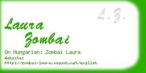 laura zombai business card